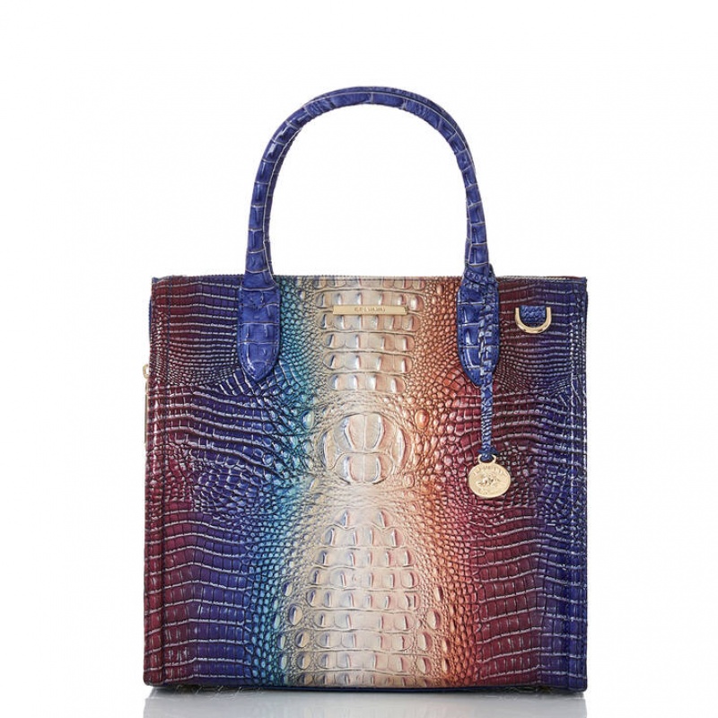 Multicolor Women\'s Brahmin Caroline Satchel Bags | 5971FMVOE