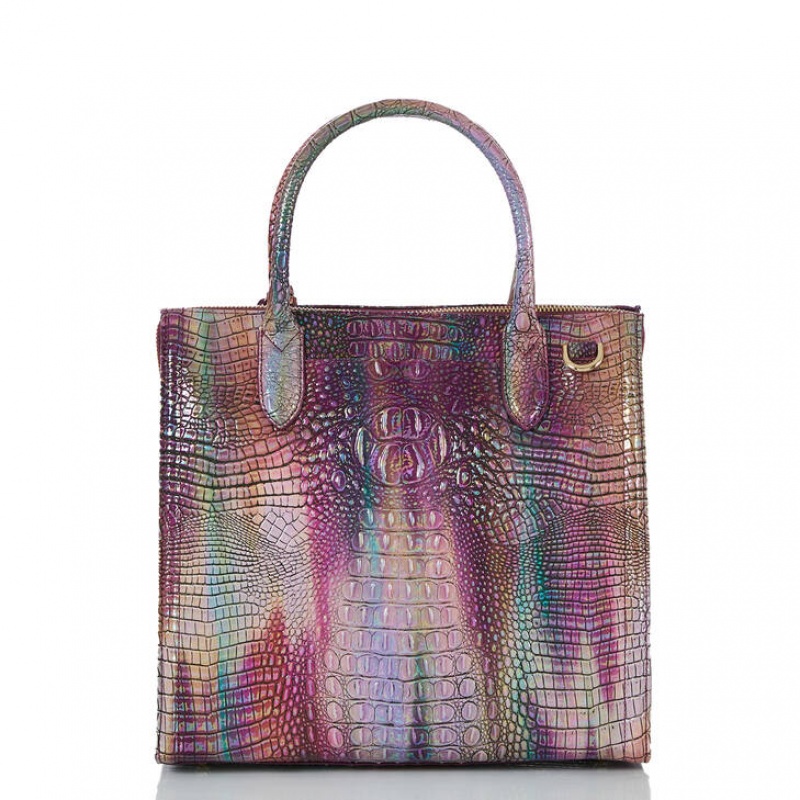 Multicolor Women's Brahmin Caroline Satchel Bags | 0127BWEIK