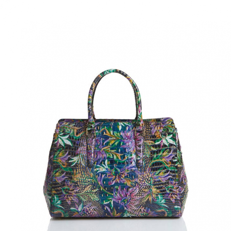 Multicolor Women's Brahmin Finley Carryall Satchel Bags | 4208FNSID