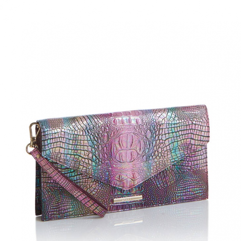 Multicolor Women's Brahmin Kaia Clutch Clutch Bags | 2453LFTPA