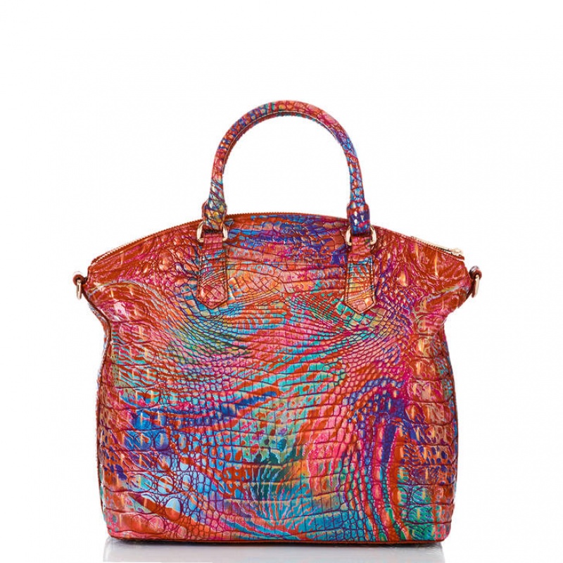 Multicolor Women's Brahmin Large Duxbury Satchel Bags | 8719FRAKE