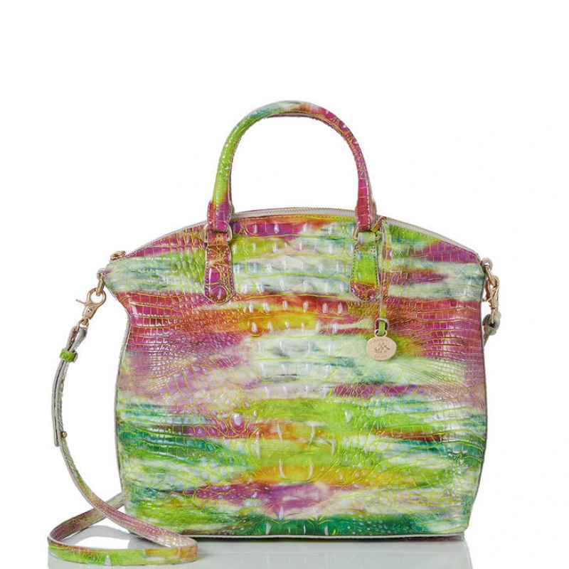 Multicolor Women's Brahmin Large Duxbury Satchel Bags | 8362EBANV