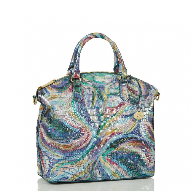 Multicolor Women's Brahmin Large Duxbury Satchel Bags | 8670HFOSA