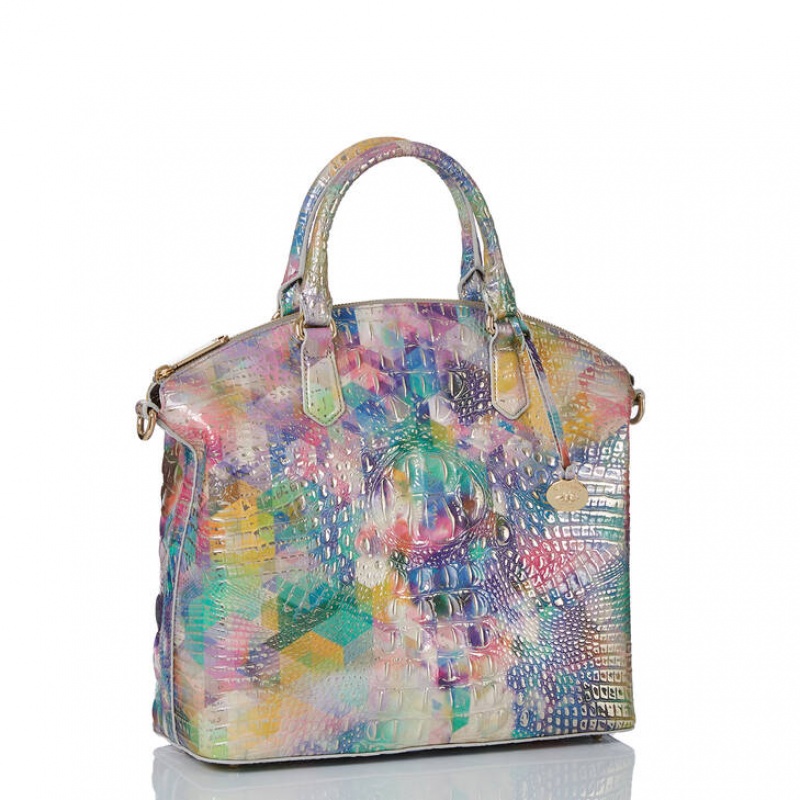 Multicolor Women's Brahmin Large Duxbury Satchel Bags | 2347WGZUX