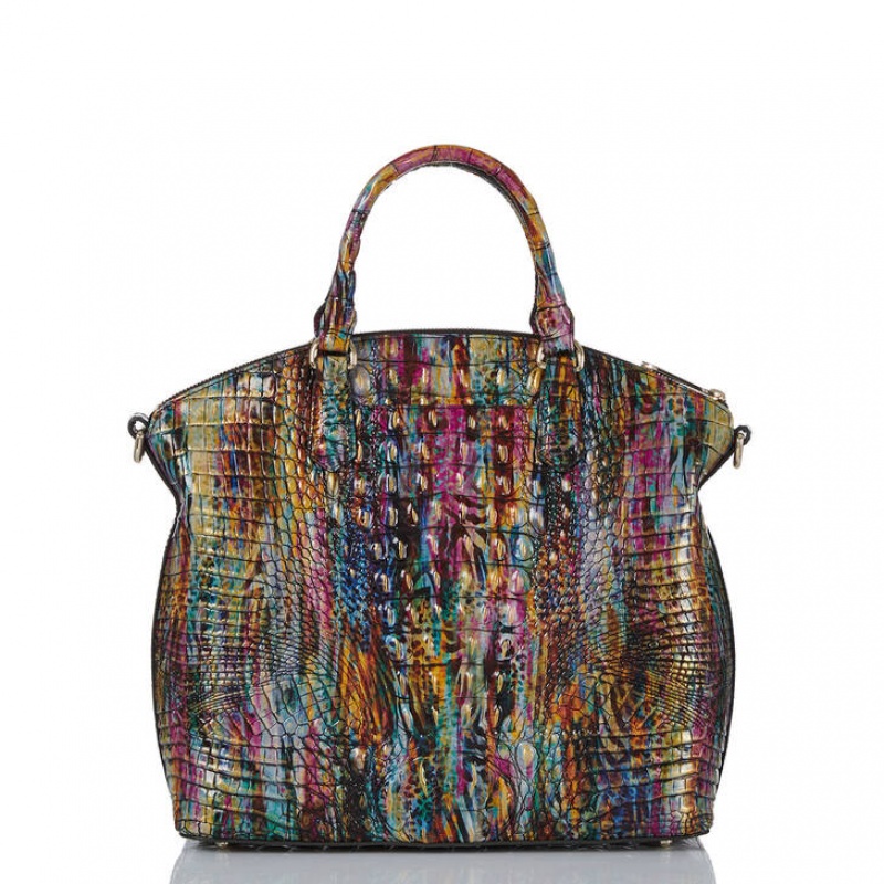 Multicolor Women's Brahmin Large Duxbury Satchel Bags | 9071XAQRE