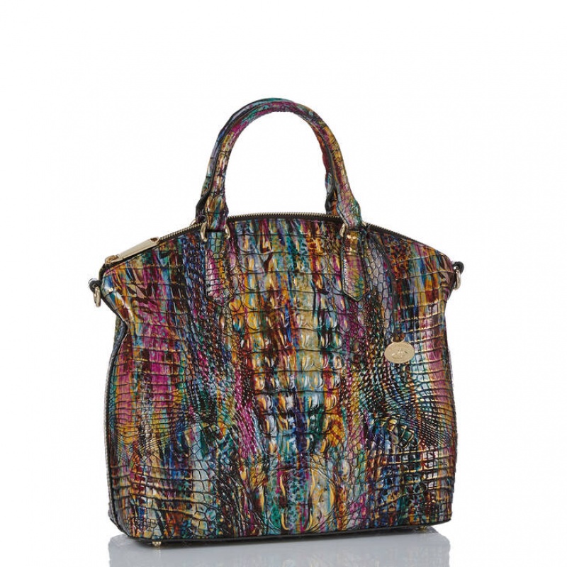 Multicolor Women\'s Brahmin Large Duxbury Satchel Bags | 9071XAQRE