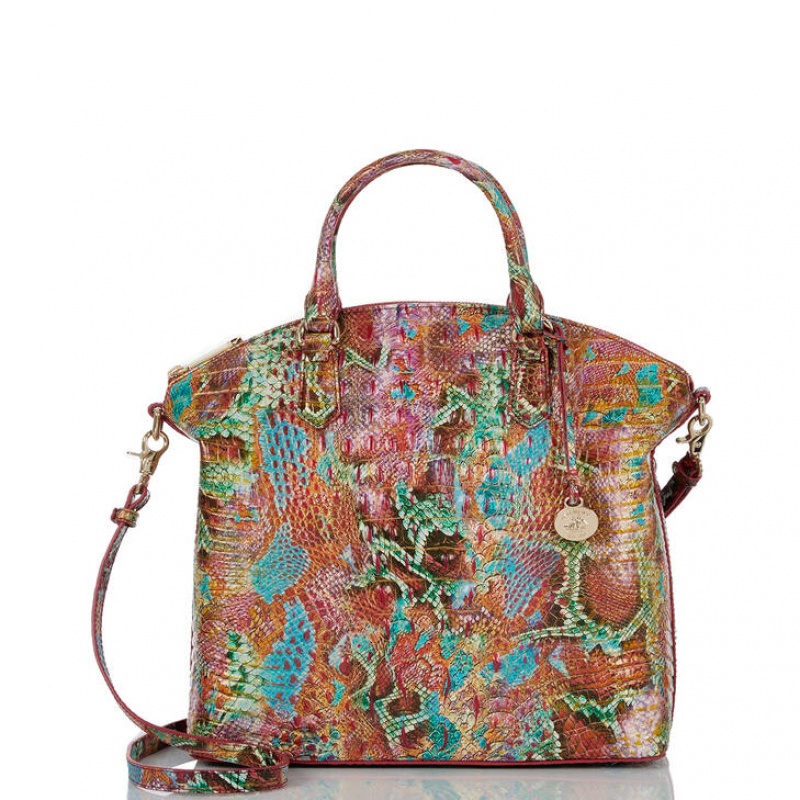 Multicolor Women's Brahmin Large Duxbury Satchel Bags | 9584PMWGS