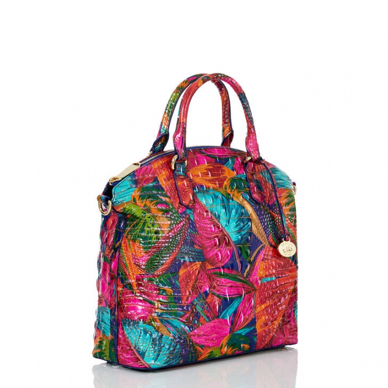 Multicolor Women's Brahmin Large Duxbury Satchel Bags | 6704TQBDN