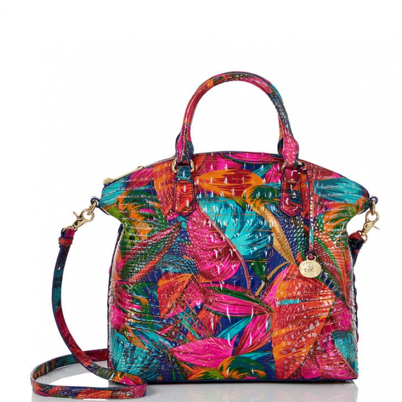 Multicolor Women's Brahmin Large Duxbury Satchel Bags | 6704TQBDN