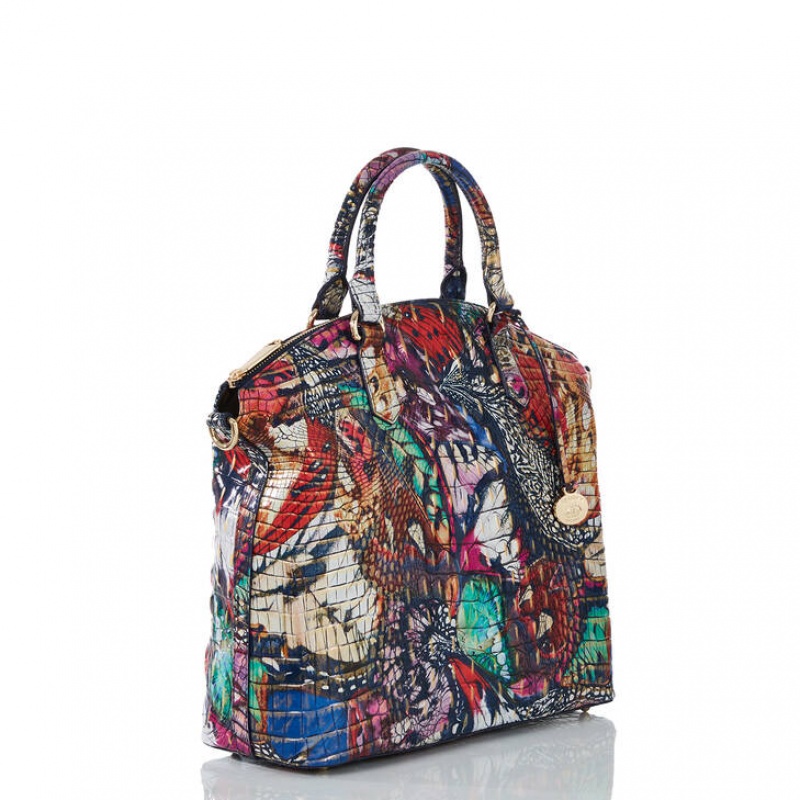 Multicolor Women's Brahmin Large Duxbury Satchel Bags | 1493ODCZR