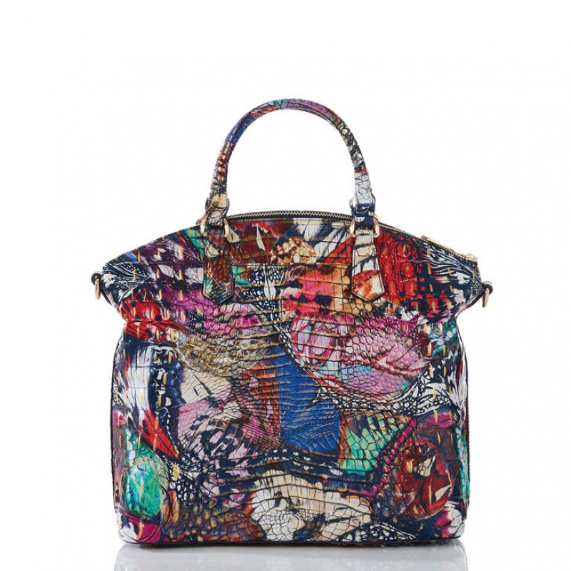 Multicolor Women's Brahmin Large Duxbury Satchel Bags | 1493ODCZR