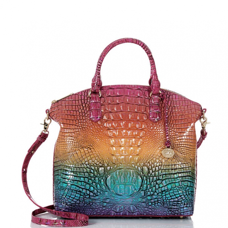 Multicolor Women's Brahmin Large Duxbury Satchel Bags | 5648WXCSP