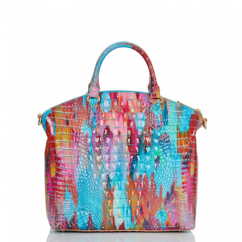 Multicolor Women's Brahmin Large Duxbury Satchel Bags | 8560LJEUH