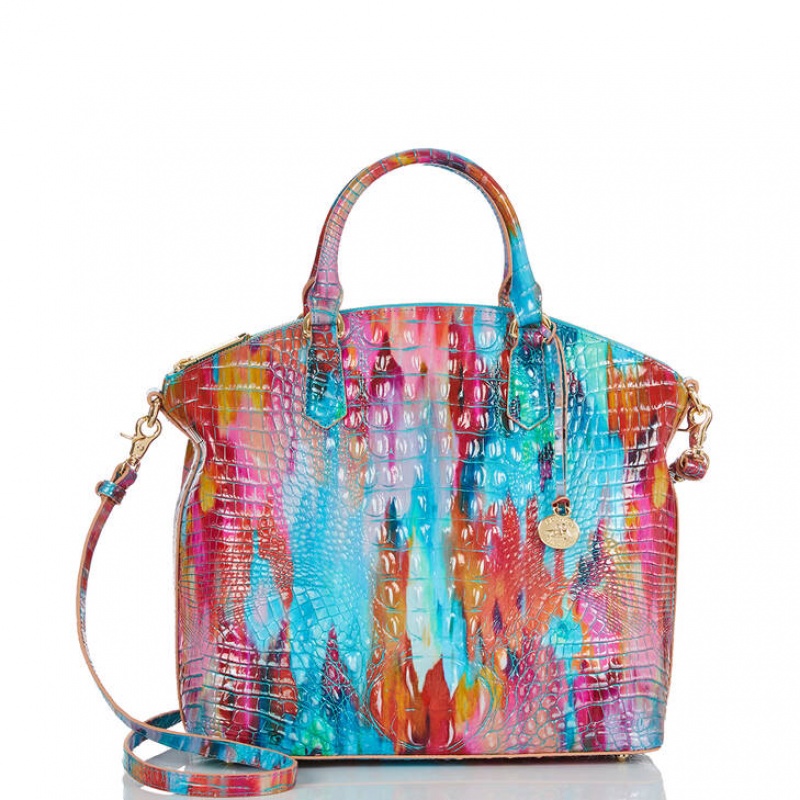 Multicolor Women's Brahmin Large Duxbury Satchel Bags | 8560LJEUH