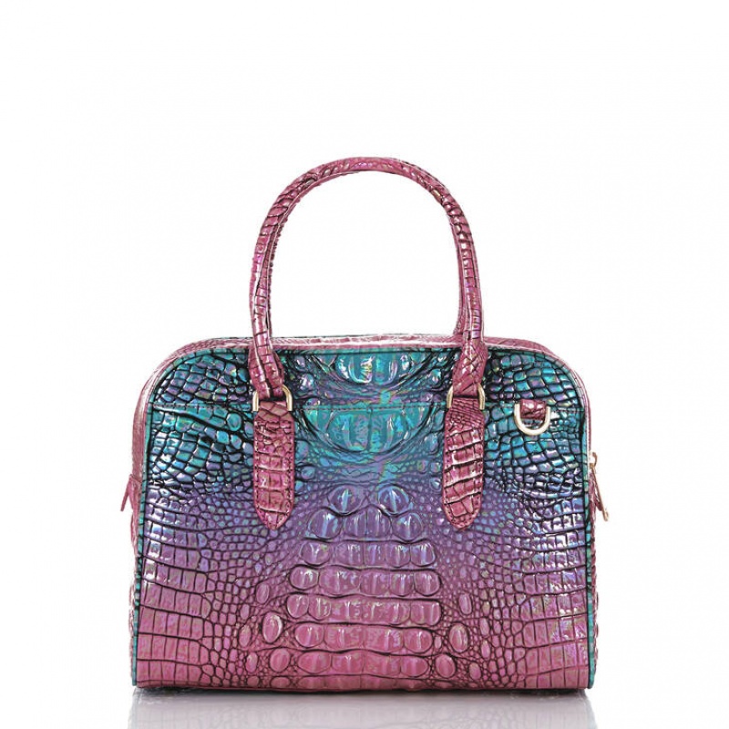 Multicolor Women's Brahmin Marissa Satchel Bags | 7098FTQRU