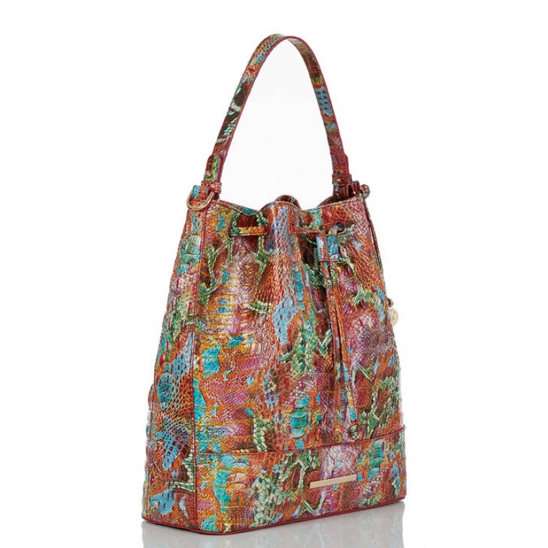 Multicolor Women's Brahmin Marlowe Bucket Bags | 9560DMEOC