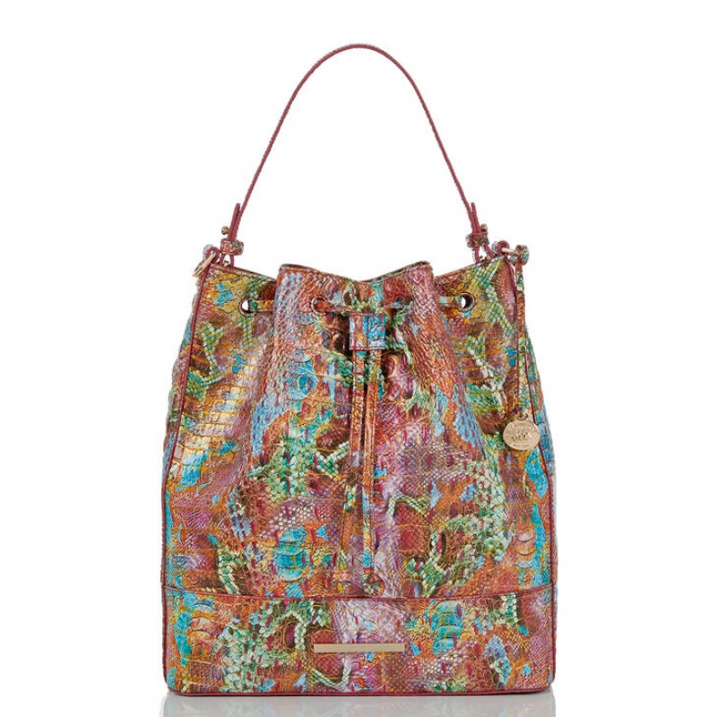 Multicolor Women\'s Brahmin Marlowe Bucket Bags | 9560DMEOC