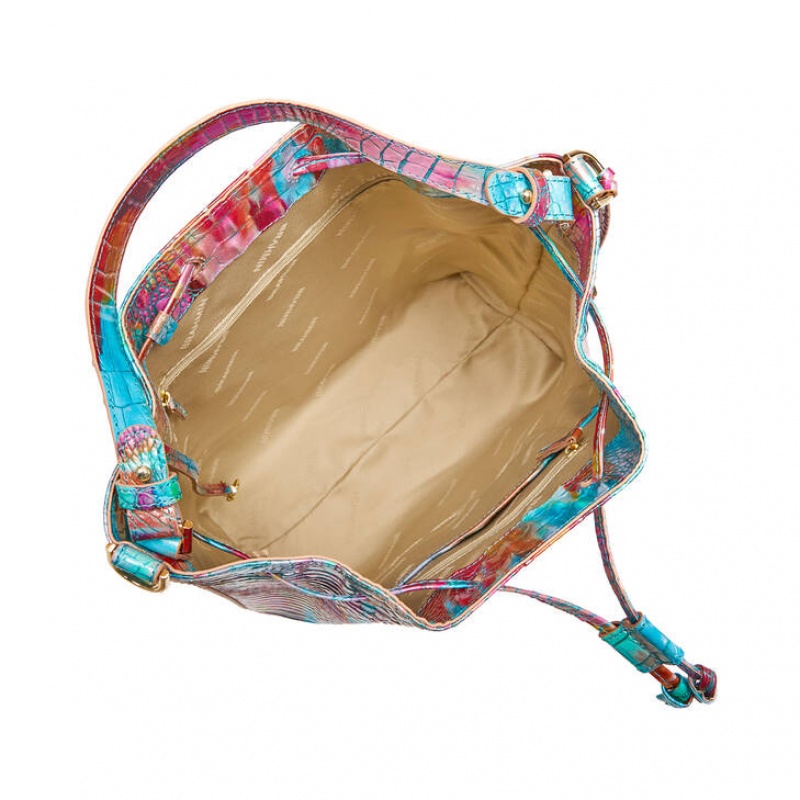 Multicolor Women's Brahmin Marlowe Bucket Bags | 0763SREYC