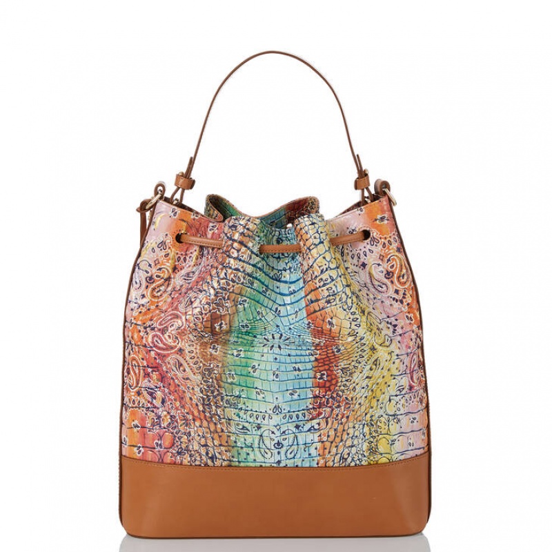 Multicolor Women's Brahmin Marlowe Bucket Bags | 5718AGYTS