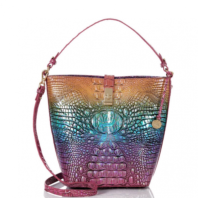 Multicolor Women's Brahmin Shira Bucket Bags | 4786MVAZX