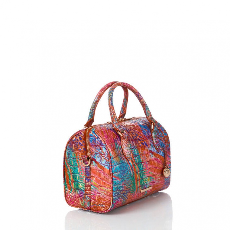 Multicolor Women's Brahmin Stacy Satchel Bags | 7643ZMCEG