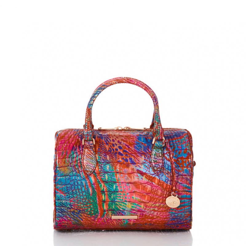 Multicolor Women\'s Brahmin Stacy Satchel Bags | 7643ZMCEG