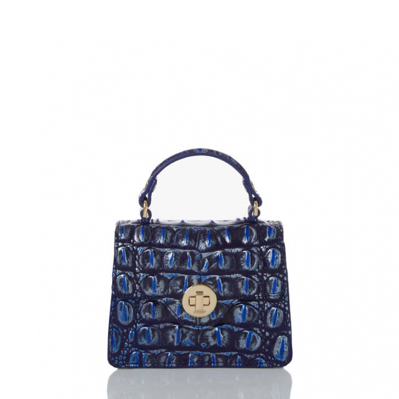 Navy Women's Brahmin Arietta Travel Bags | 7352UKYQD