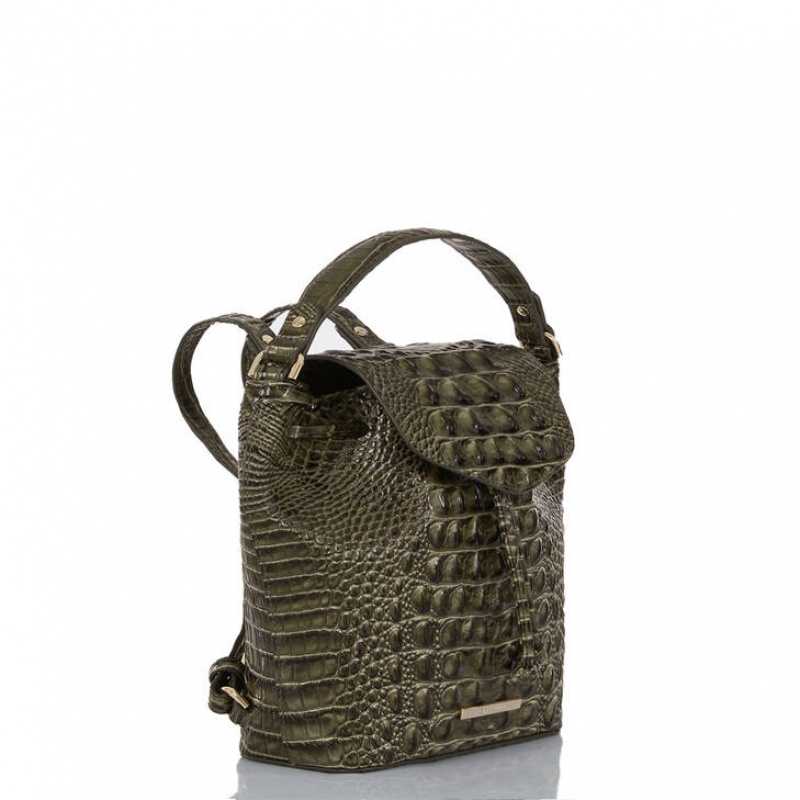 Olive Women\'s Brahmin Kendall Backpacks | 7061HAGPY