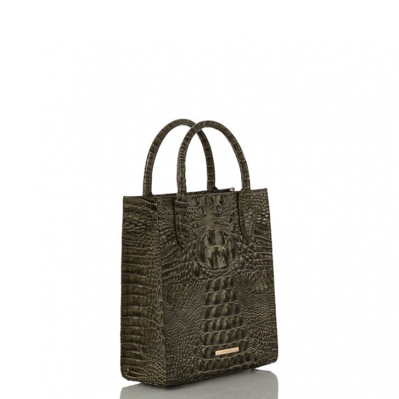 Olive Women's Brahmin Moira Tote Bags | 0486UEZDF