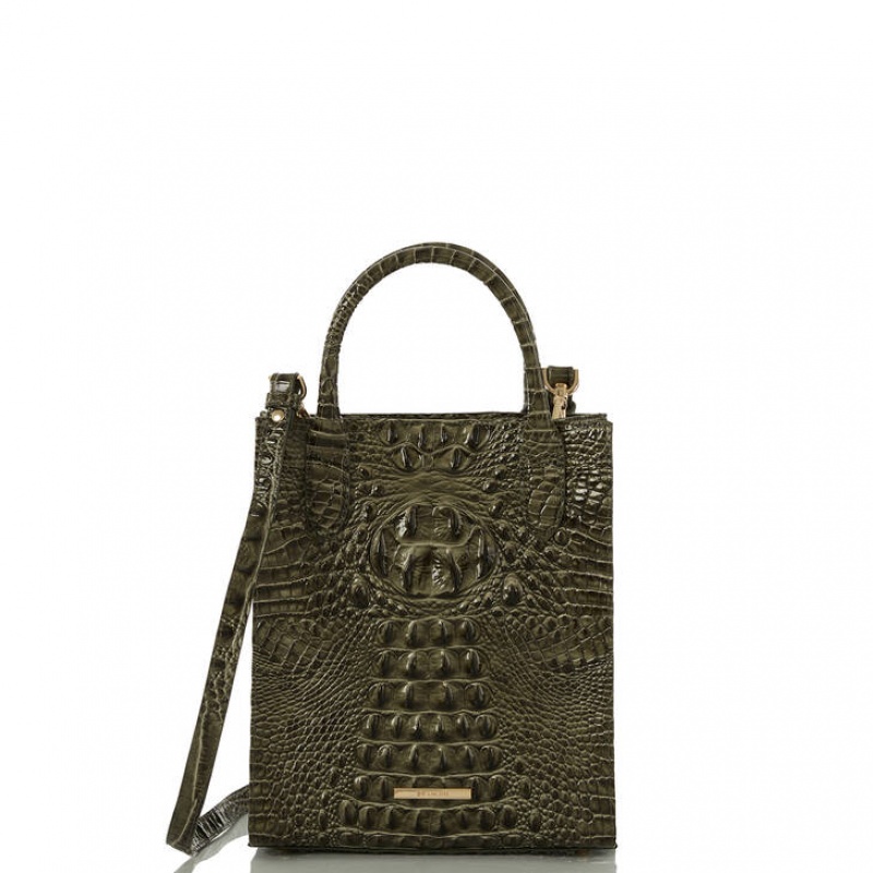 Olive Women's Brahmin Moira Tote Bags | 0486UEZDF