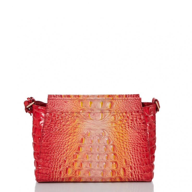 Orange Women's Brahmin Hillary Crossbody Bags | 4605XMOFK