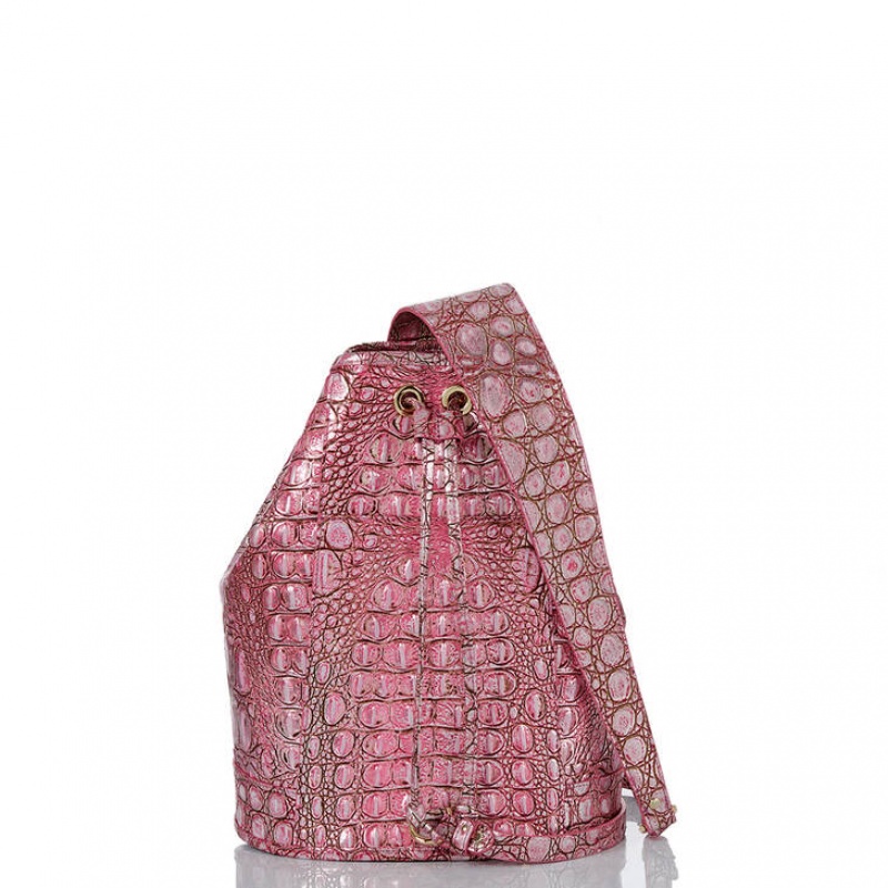 Pink Women's Brahmin Allie Bucket Bags | 4361QZLVY