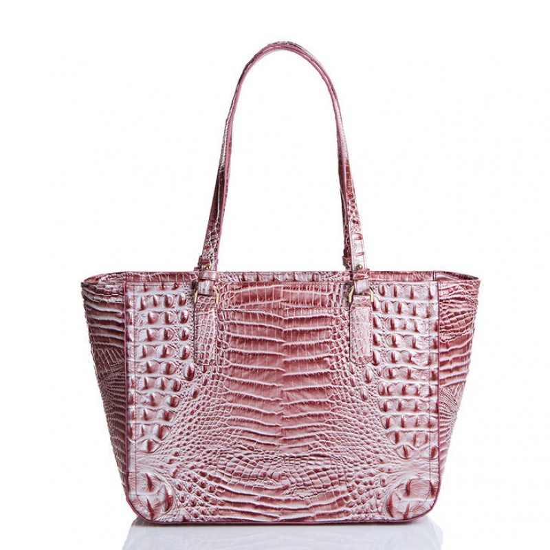 Pink Women's Brahmin Ashlee Tote Bags | 0634VYDMI