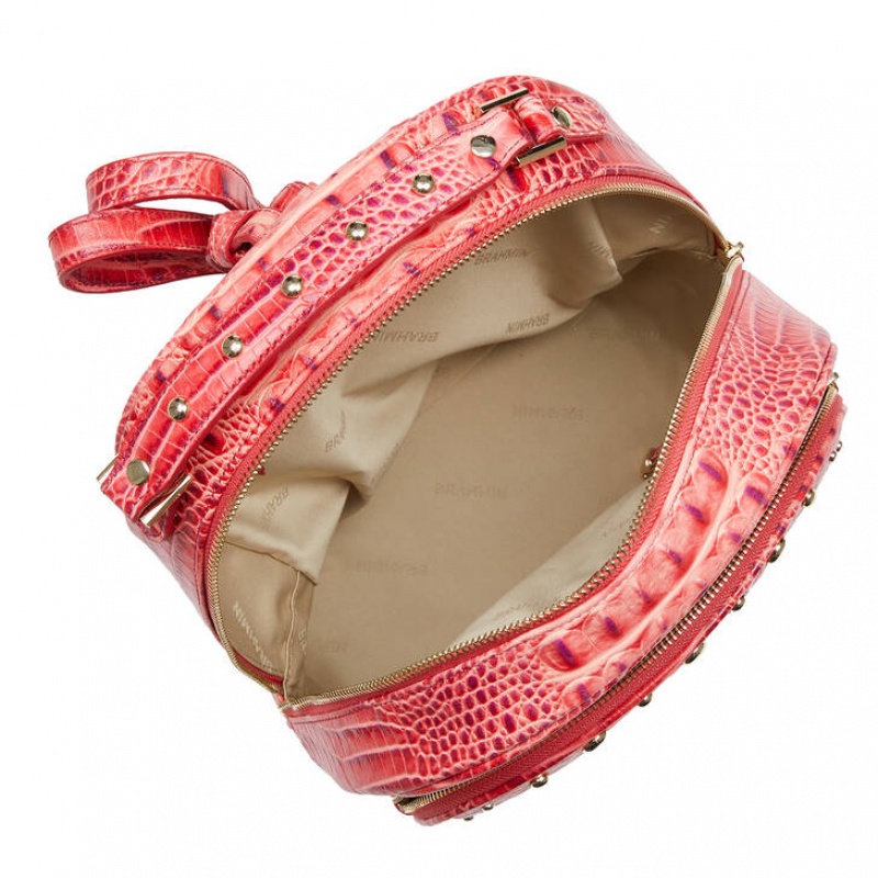 Pink Women's Brahmin Chelcy Backpacks | 7589UODVH