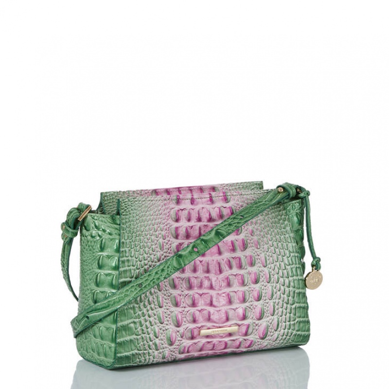 Pink Women's Brahmin Hillary Crossbody Bags | 9547JIWQR