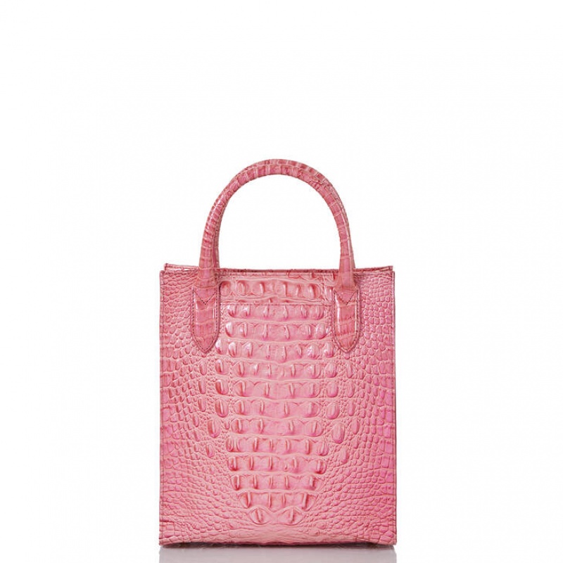 Pink Women's Brahmin Moira Tote Bags | 0246NUJLM