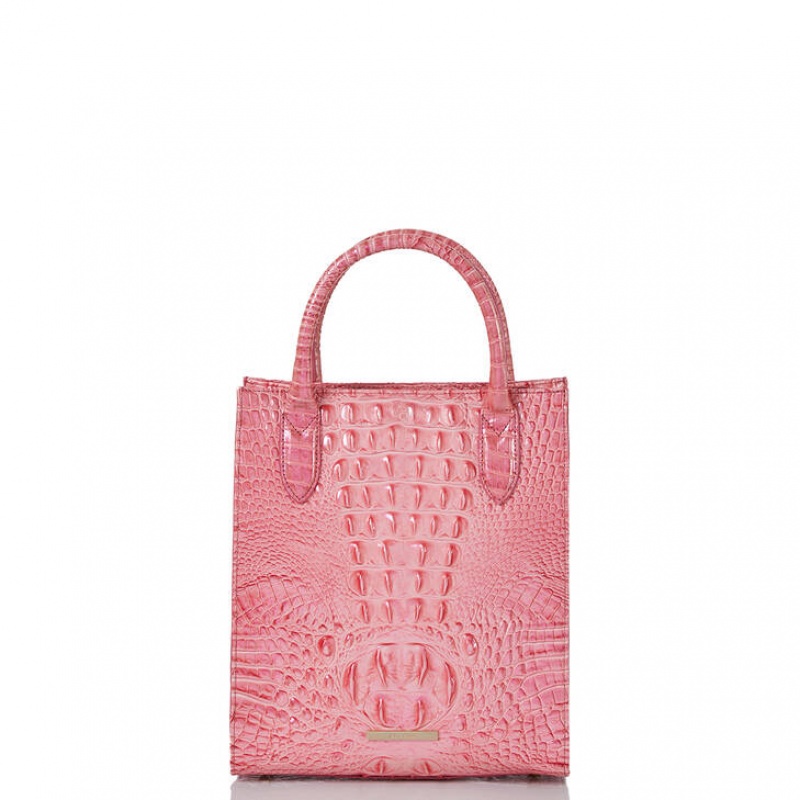 Pink Women\'s Brahmin Moira Tote Bags | 0246NUJLM