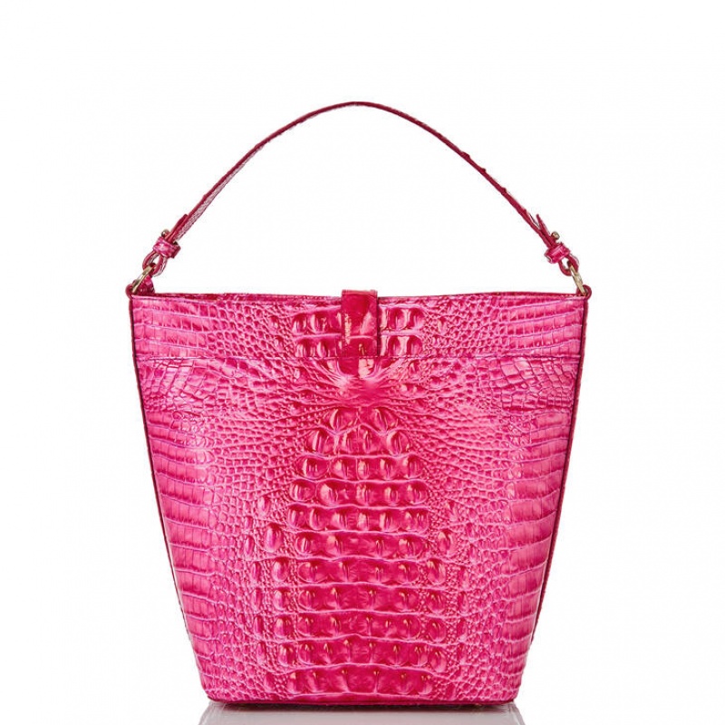 Pink Women's Brahmin Shira Bucket Bags | 2685HOJTX