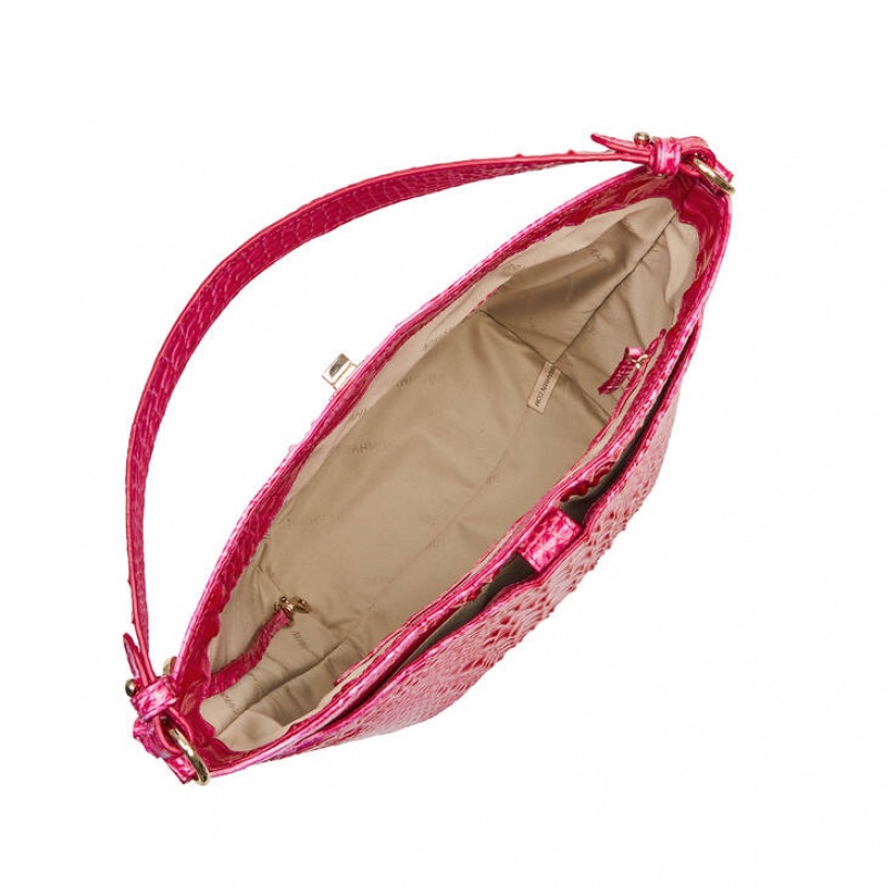 Pink Women's Brahmin Shira Bucket Bags | 2685HOJTX