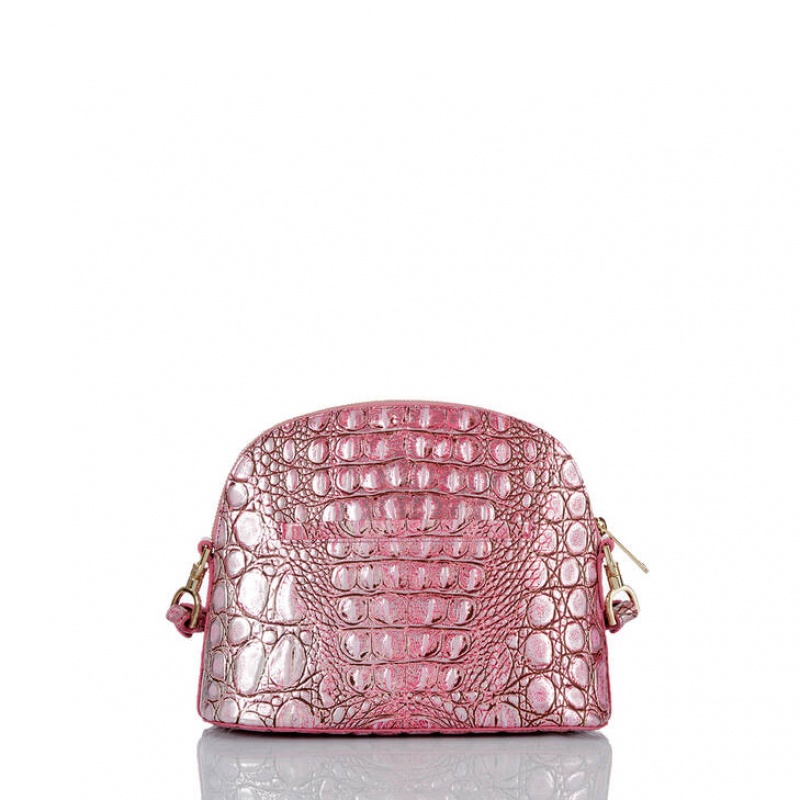 Pink Women's Brahmin Small Georgina Crossbody Bags | 0941DNUFA