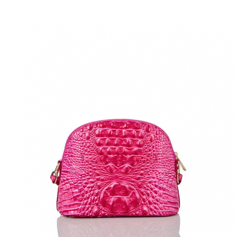 Pink Women's Brahmin Small Georgina Crossbody Bags | 4839BJTCX