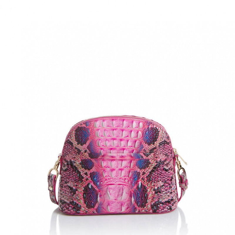 Pink Women's Brahmin Small Georgina Crossbody Bags | 5081CPKFV