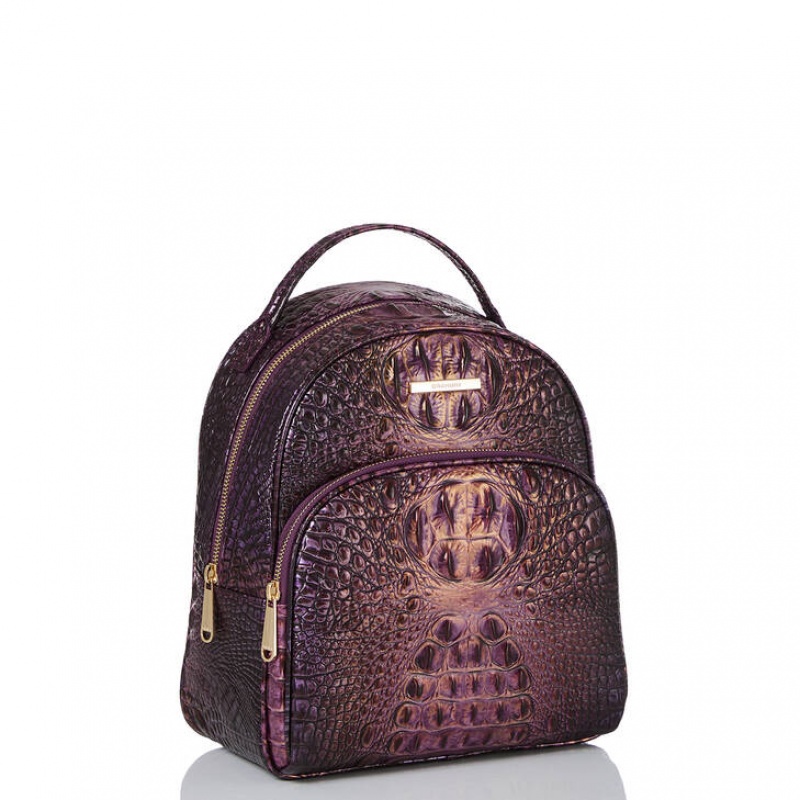 Purple Women's Brahmin Chelcy Backpacks | 0729SOPMW