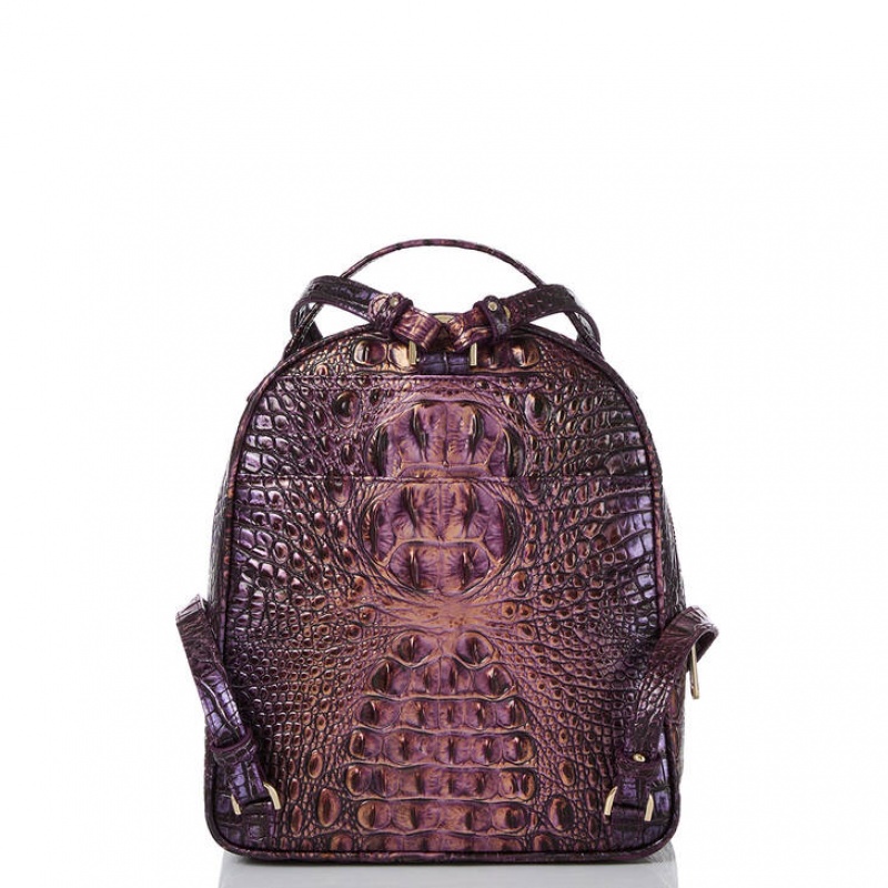 Purple Women's Brahmin Chelcy Backpacks | 0729SOPMW