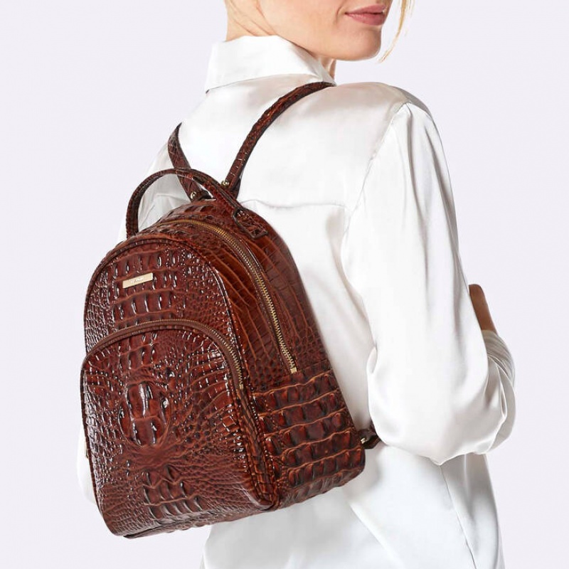 Purple Women's Brahmin Chelcy Backpacks | 0729SOPMW