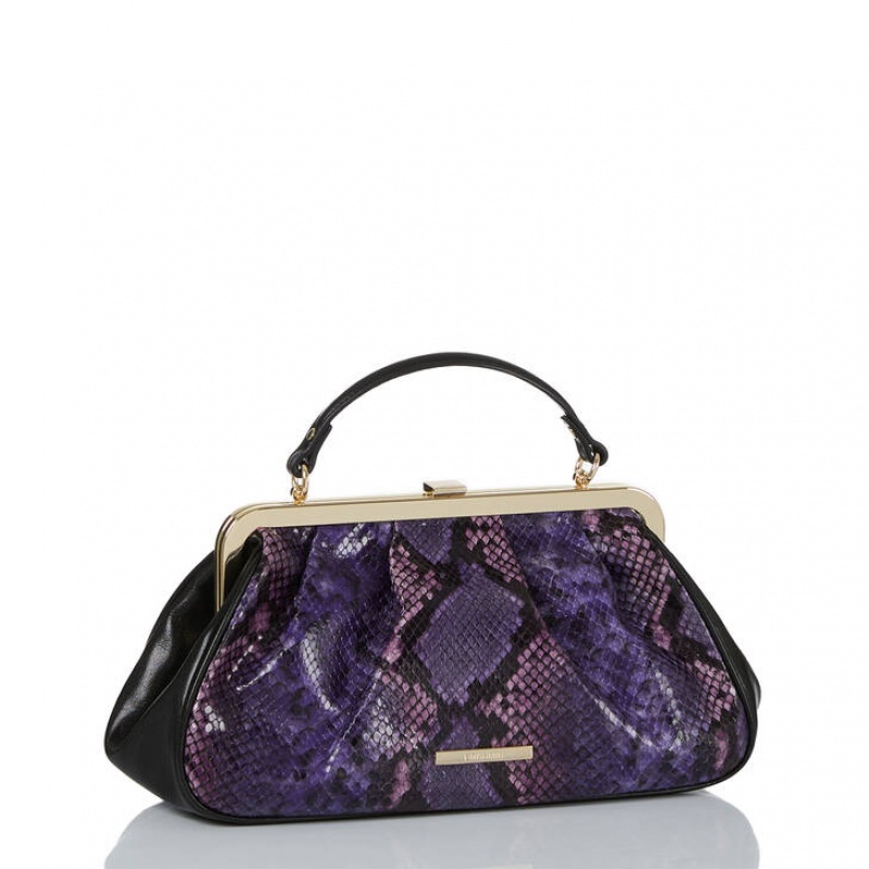 Purple Women's Brahmin Emmett Crossbody Bags | 8943HZQFJ