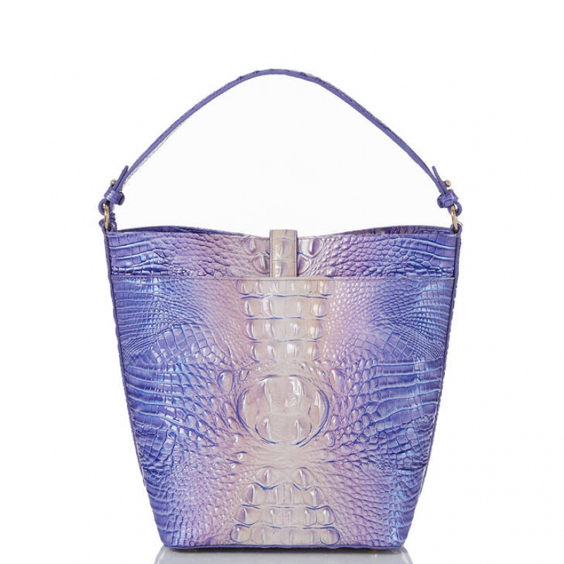 Purple Women's Brahmin Shira Bucket Bags | 2317WJRAK