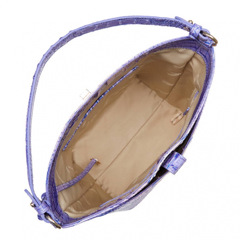 Purple Women's Brahmin Shira Bucket Bags | 2317WJRAK