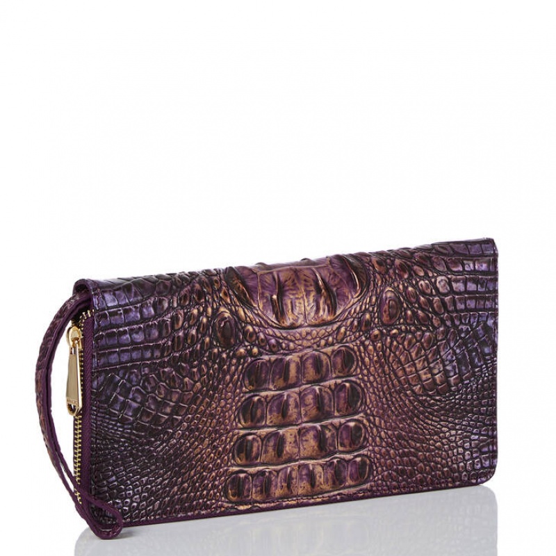 Purple Women's Brahmin Skyler Travel Bags | 1756TEOVN