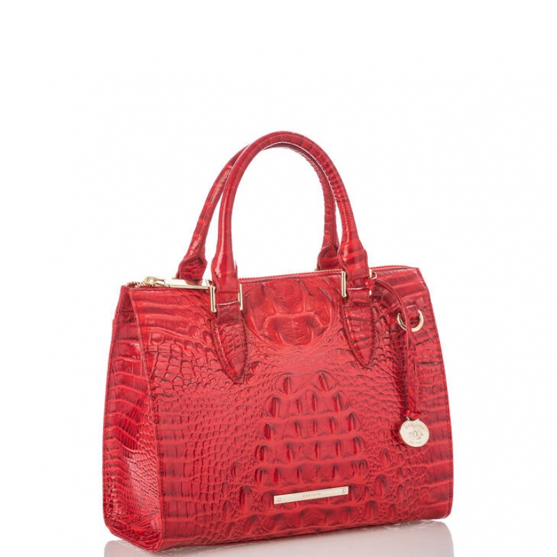 Red Women's Brahmin Anywhere Convertible Satchel Bags | 7045SDVEY